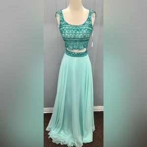 Prom dress/ formal dress/ two-piece dress